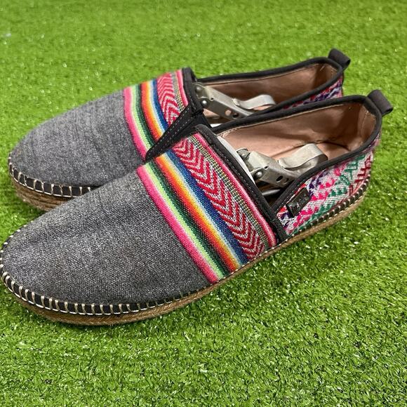 Women’s Inkkas Slip Ons SZ 8 Southwest Aztec Pattern Espadrille EUC summertime - Picture 5 of 8
